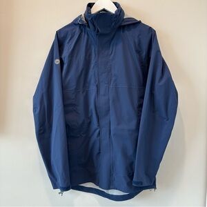 Peter Millar Water Resistant Windbreaker Rain Jacket Navy Crown Sport Small